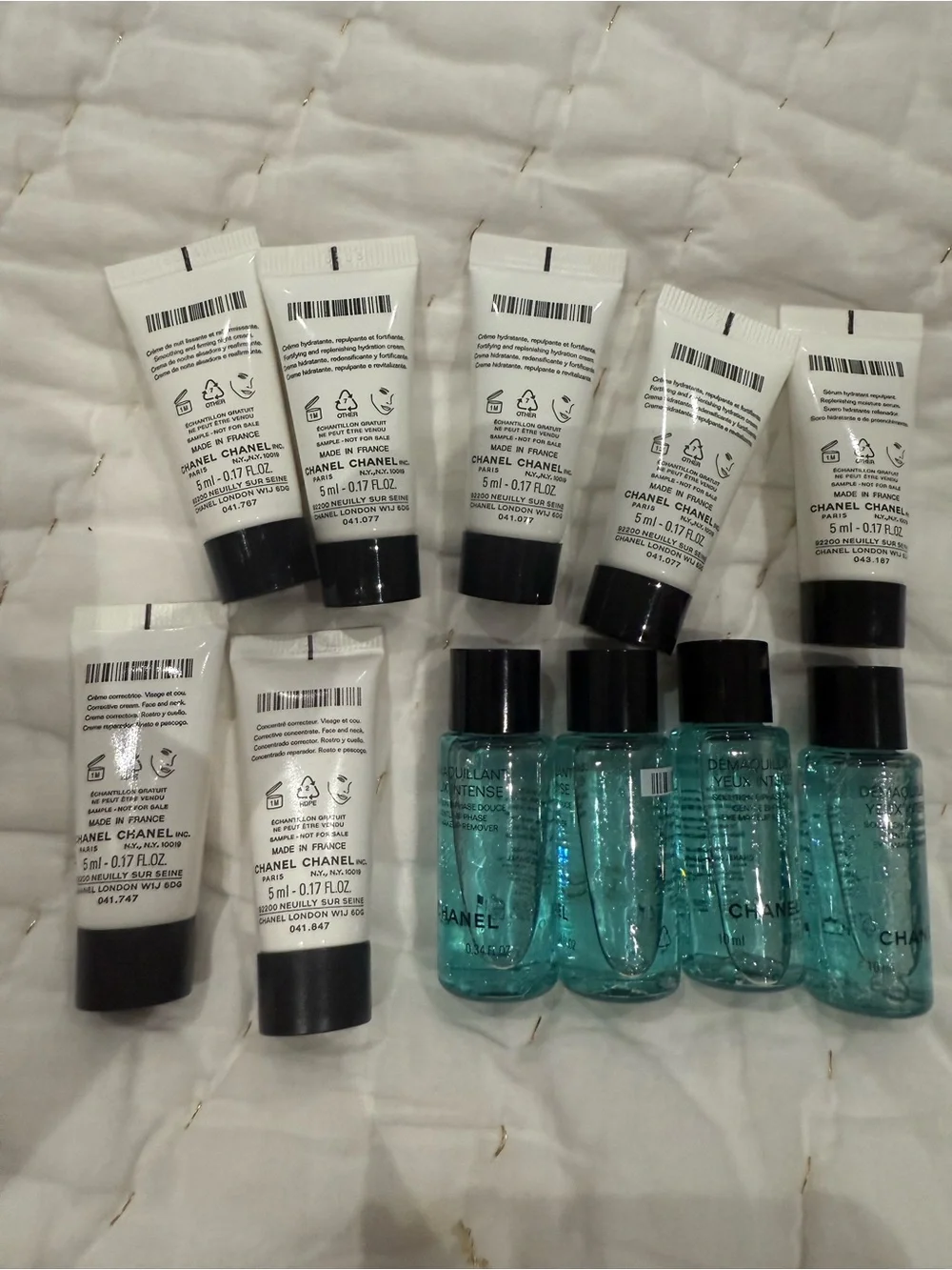 Chanel Women 11 piece Skincare Set -7 face cream and 4 eye makeup remove